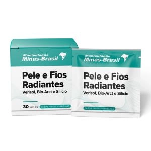 Pele e Fios Radiantes Verisol Bio-Arct e Silício 30 Sachês Frutas Vermelhas
