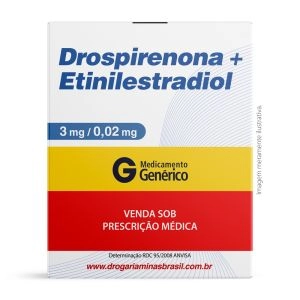 Drospirenona com Etinilestradiol com 21 Comprimidos Genérico EMS