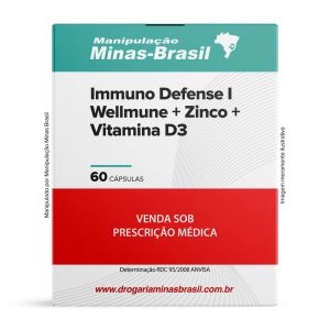Immuno Defense I  Wellmune + Zinco + Vitamina D3 60 Cápsulas